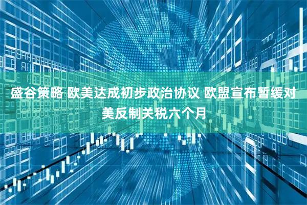 盛谷策略 欧美达成初步政治协议 欧盟宣布暂缓对美反制关税六个月